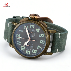 Reloj de Hombre Clásico de Cuarzo con Cronógrafo de Cinco Agujas, Correa de Cuero, Multifuncional, Diseño de Alta Calidad, Descuento por Compra Mixta - Product Image 2