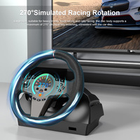 Nuevo Volante de Carreras para Juegos con Función de Audio y Force Feedback 2024, con Pedales para Xbox One, PS3, PS4, PC y Switch