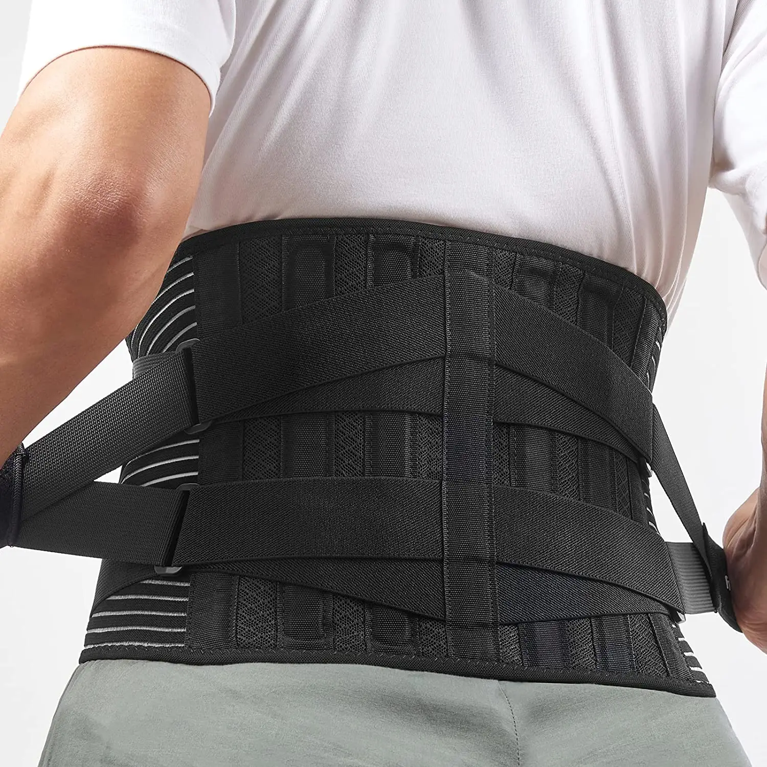 KSY Lower Lumbar Back Support Belt Lower Back Pain Relief Back Brace Waist Support For Women And Men