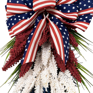 Ghirlanda Decorativa per Porta con Spighe <span class=keywords><strong>di</strong></span> Grano per il Giorno dell'Indipendenza degli USA, Nuovo Prodotto per la Casa - Product Image 4