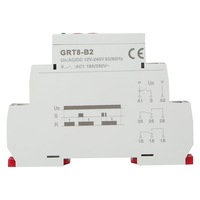 Miniatur Relay Timer 24 Jam Fungsi Tunggal AC/DC 12-240V Tertutup Rapat untuk Din Rail AC DC12V-240V AC220V Penundaan Nyala/Mati
