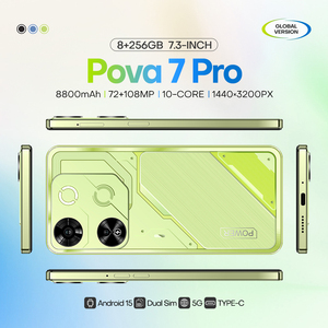Pova7 Pro 7.3 "16GB + 1TB 5G Deca core โทรศัพท์8000mAh แบตเตอรี่ OLED 90Hz 72MP HD + กล้องหลัง108MP แอนดรอยด์14 LTE WiFi CDMA ใหม่ - Product Image 5