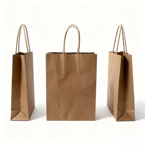Sacs en papier kraft brun pour l'emballage de tissus personnalisés KM, sacs de shopping de qualité alimentaire - Product Image 2