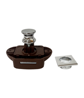 TYTXRV Mini Verrou à Bouton Poussoir pour Tiroir et Armoire, Loquet de Porte à Bouton Poussoir pour Camping-car et Caravane, 10 pièces/boîte