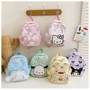 Factory High Quality Cute Bags My Melody Kuromi Backpack Melody Kuromi Children School Shoulder Bags