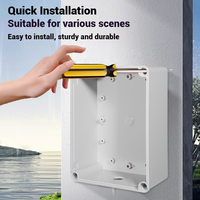 Boîtier électrique extérieur AantiER IP65 étanche en plastique ABS pour ordinateur, boîte de jonction