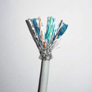 Ngoài trời SFTP cat6A Cat7 UTP Ethernet LAN Mạng Cáp 305m đồng BC 23AWG 0.57 mét PE + PVC Áo Khoác Đôi che chắn 100m chiều dài - Product Image 3