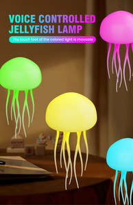 Lámpara de Noche con Forma de Medusa Bailarina de Dibujos Animados, Luces de Navidad con Gradiente, Linda Lámpara de Noche con Forma de Medusa, Control por Voz, Luces de Navidad - Product Image 2