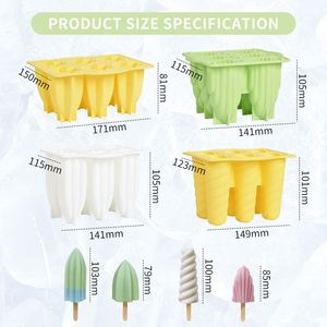 แม่พิมพ์ไอศกรีมซิลิโคนเกรดอาหารรูปดาว 6 ช่อง พร้อมฝาปิด สำหรับเด็ก - Product Image 5