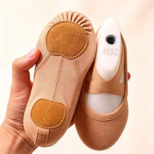 Zapatillas de Ballet Suaves Fitdance E2606, Tela Elástica, Tacón Plano, Suela de Goma, Calzado de Entrenamiento Envolvente para Niños - Product Image 1