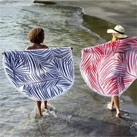 Free Sample Round Quick Dry Printed Absorbent Soft Microfiber Summer Beach Towel Eco-friendly Disposable Custom Baby Bath Towels