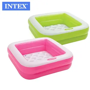 Intex Hộp Chơi Bơm Hơi Hình Vuông Gấp Gọn Tiện Dụng 57100 Bể Bơi Em Bé Bồn Tắm Spa Cho Trẻ Em