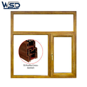 Vòm bán buôn uPVC PVC Vinyl trượt biệt thự nhà cách âm ba Kính <span class=keywords><strong>Windows</strong></span> & cửa ra vào WSD - Product Image 1