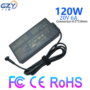 อะแดปเตอร์แล็ปท็อปจากโรงงาน OEM 120W 20V 6A DC หัวเสียบ 4.5x3.0 มม. สำหรับ UK/AU/EU ได้รับการรับรองมาตรฐาน CE FCC ROHS อะแดปเตอร์แปลงไฟ 120W - Product Image 1
