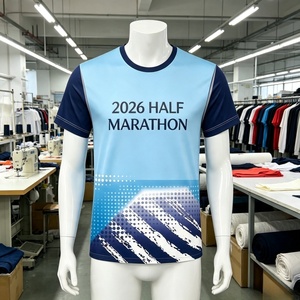 Yingtenidi Wholesale Quick Dry Loose Fit Custom 100% Polyester 2026 Half Marathon Sport Running <strong>Dye</strong> Sublimation T <strong>Shirt</strong> for Men - Product Image 2