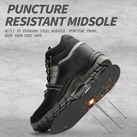 Bottes de sécurité pour hommes, chaussures de sécurité imperméables S3, résistantes à l'usure, respirantes, avec embout en acier, anti-écrasement, anti-perforation