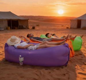 Modern Lazy <b>Inflatable</b> <b>Sofa</b> Outdoor Portable Beach Foldable Camping Music Festival Living Room Sleeping Bag Oxford Cloth+PE - Product Image 1