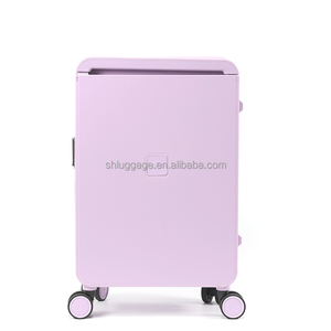 Maleta de Viaje de PC Morada de Moda, Maleta de 20 Pulgadas, Maletas de Lujo con Ruedas, Maleta de Gran Capacidad para Mujer - Product Image 3