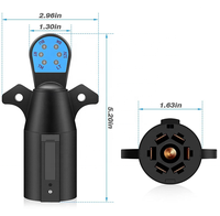 Testeur de connecteur de Circuit de lumière de remorque à 7 voies robuste LED testeur de prise de remorque à 7 broches testeur de câblage électrique à lame ronde RV à 7 broches