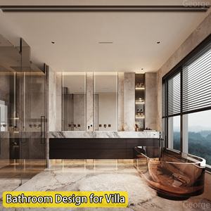 Servicios de diseño de interiores para toda la casa Villa de estilo italiano de lujo 3D Max Rendering Decoración para el hogar con materiales de construcción - Product Image 6