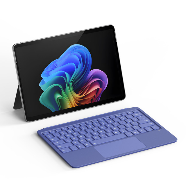 7 Color Backlit Keyboard for Microsoft Surface Pro 12 Detachable Wireless Type Cover Keyboard with Trackpad