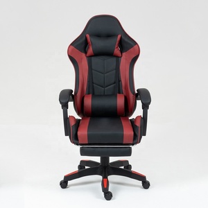 Respaldo alto Masaje ergonómico para adultos Silla para juegos <span class=keywords><strong>de</strong></span> computadora PVC Videojuego E-Sports Silla con reposapiés Reposacabezas Soporte lumbar - Product Image 4