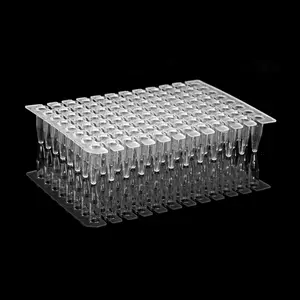 Laboratory Consumables 0.1ml 0.2ml PCR Plate Break Away White Detachable Non Skirted Detachable 96 Well Pcr Plate