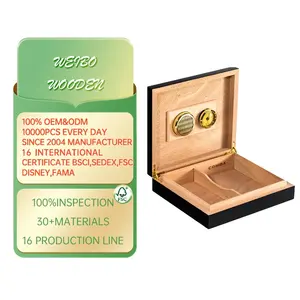 Personnaliser différents styles boîte de rangement en bois massif boîte à cigares en bois