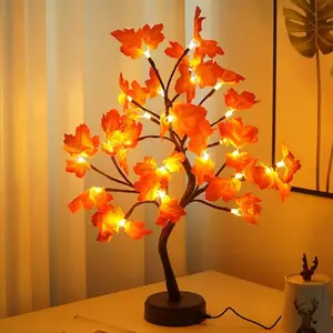 Led Copper Wire Shimmer Tree Light Touch Switch Night Light For Home Bedroom Indoor Wedding Party Decoration