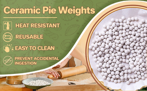 XLR Hot Selling <strong>Ceramic</strong> Pie Weights <strong>Baking</strong> Round Beads Reusable Stoneware Blind Bake <strong>Beans</strong> for Tarts - Product Image 4