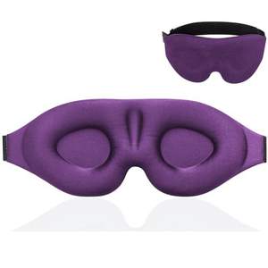 <strong>Men</strong> and Women'<strong>s</strong> Fashionable 3D Memory Foam <strong>Eye</strong> <strong>Mask</strong> Multi-Color Soft Comfortable Sleep <strong>Mask</strong> with Adjustable Buckle Elastic Band - Product Image 3