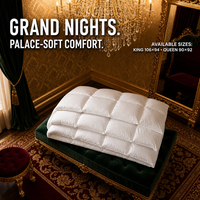 Couette matelassée en duvet de canard blanc jacquard 50 % pour l'hiver, avec compartiments, en coton, anti-déchirure, écologique, respirante, épaisse et chaude, taille Queen