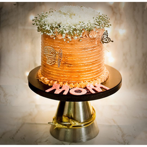 Soporte de Pastel de Diseño de Lujo con Base de Metal, Soporte Decorativo para Exhibición de Postres para Bodas y Decoración del Hogar - Product Image 1