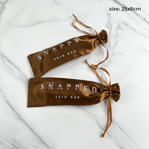 Sacs d'emballage cosmétiques sur mesure en gros, sacs à bijoux réutilisables anti-poussière, sacs à cordon en satin de soie exquis pour les entreprises - Product Image 5