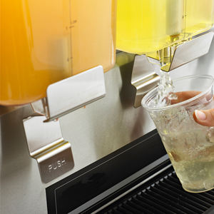 Dubbele 2 Dubbele Kom Gekoelde Premix Koude Drank Drank Sap Dispenser <span class=keywords><strong>Machine</strong></span> Voor Commercieel Restaurant Hotel Gebruik - Product Image 2