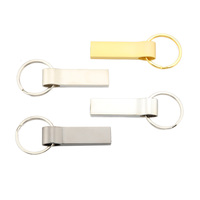Clé USB promotionnelle en métal 2.0, clé mémoire flash, clé USB avec porte-clés
