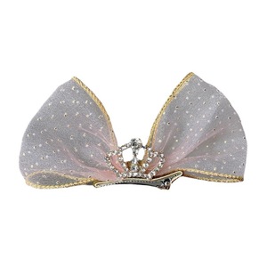 Korean children's 3D <b>bow</b> hair <b>clip</b>, princess crown hair accessory, cute baby headwear, little girl hair <b>clip</b>. - Product Image 5