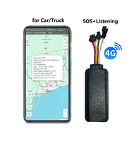 Traceur GPS 4G avec écoute en direct, écoute à distance, bouton SOS de panique pour voiture, système d'alerte, traceur GPS 4G SOS avec microphone et haut-parleur