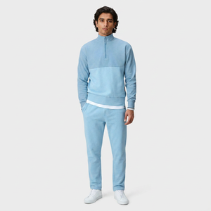 2 Color New Arrivals Quarter Zip Pullover Sweatshirt Men's 14 Zip Fleece Hoodies <b>Mock</b>-<b>Neck</b> Sweater Pullover Golf Jumper Hoodie - Product Image 1