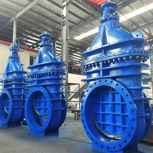 วาล์วประตูเหล็กดัดชนิดก้านไม่ยก DIN F4 มาตรฐาน ISO9001:2008 CE รับรอง DN50-DN1200 สำหรับสื่อของเหลวน้ำทั่วไป - Product Image 1