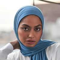 Nouveau design Hijab en jersey de coton premium personnalisé Hijab de luxe premium extensible en tissu léger pour femmes musulmanes