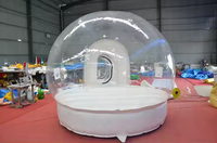Maison de ballons gonflables en cristal Igloo dôme tente à bulles transparente
