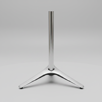 Base de chaise de bureau robuste, pieds de tabouret de bar modernes et minimalistes en alliage d'aluminium, quincaillerie de mobilier personnalisable