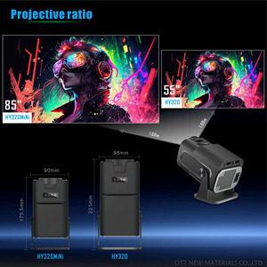 HY320มินิ LCD 1080P บ้านแอนดรอยด์11สมาร์ท4K โปรเจคเตอร์ HD แบบพกพาหน้าจอ - Product Image 3