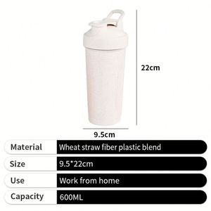 Promotion <b>Protein</b> <b>Shaker</b> Cup Wheat Straw Portable 2026 <b>Protein</b> Powder Summer Durable <b>Shaker</b> Cup for Outdoor - Product Image 3