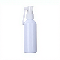 Flacon pulvérisateur nasal rotatif à pompe en PET blanc de 10 ml à 100 ml avec longue buse pour sérum de soin de la peau et produits en vrac