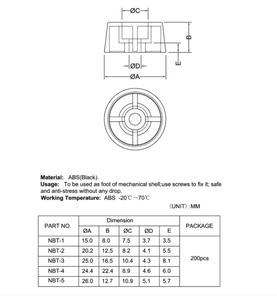 قدم طاولة وكرسي من البلاستيك الأسود PVC، منتج رائج - Product Image 3