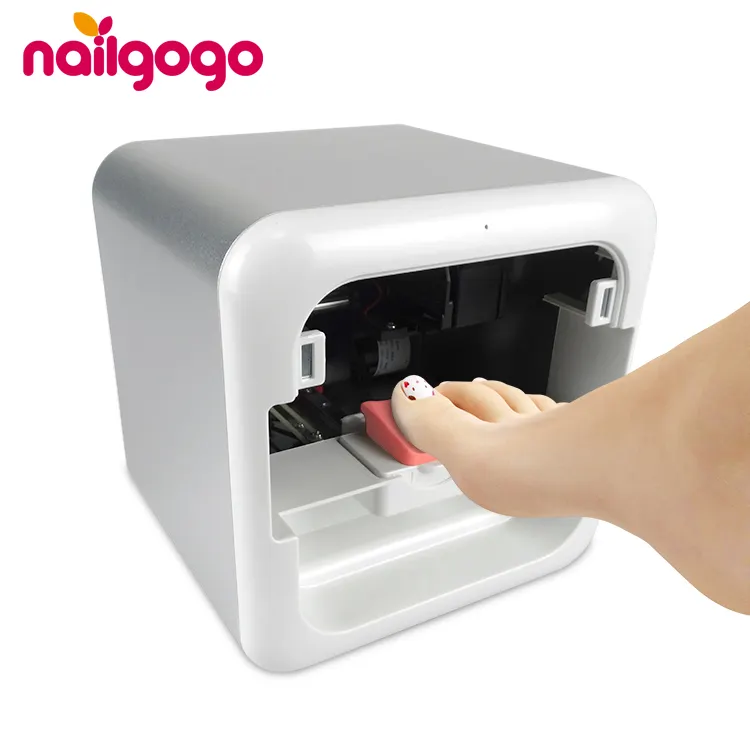 Nailgogo K2 Automatic Impresora Una del Dedo Smart Digital Good Price Magic Popular Finger and Toe 2in1 Printer