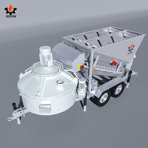 Centrale à béton mobile compacte à commande entièrement automatique et haute efficacité - Product Image 3