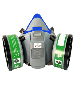 CE Approved Half <b>Face</b> Respirator Dustproof Lightweight Reusable Washable Dual Acid Gas Filter Cartridge Anti-Fog Silicone Mask - Product Image 6